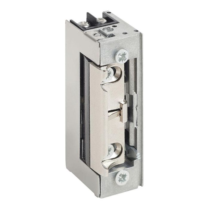 Jis 1746/b Cierre eléctrico simétrico 12-24V AC/DC con apertura automática y palanca de desbloqueo, 67x28,5x20,5mm