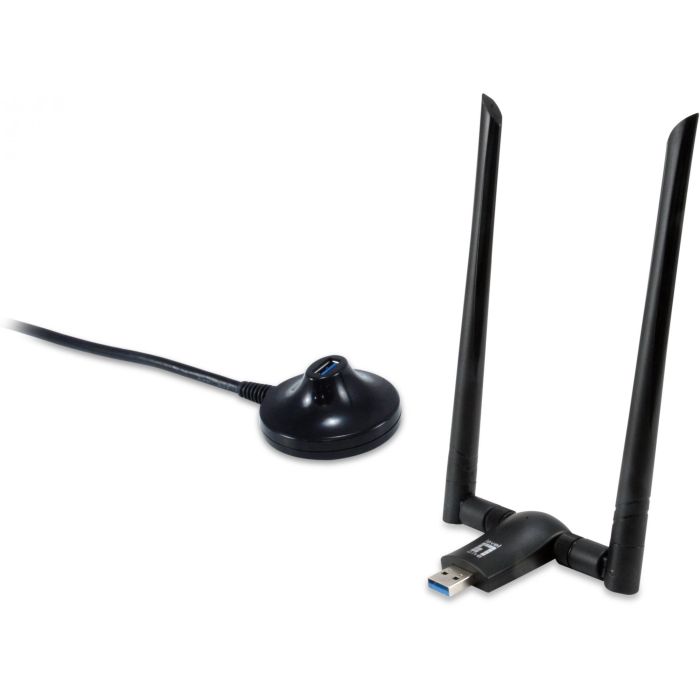 Level one WUA-1810 Adaptador Wifi Usb 3.0 Dual Band AC1200, 2.4GHz/5GHz, 300Mbps/867Mbps, IEEE 802.11ac/a/b/g/n, USB Inalámbrico 1