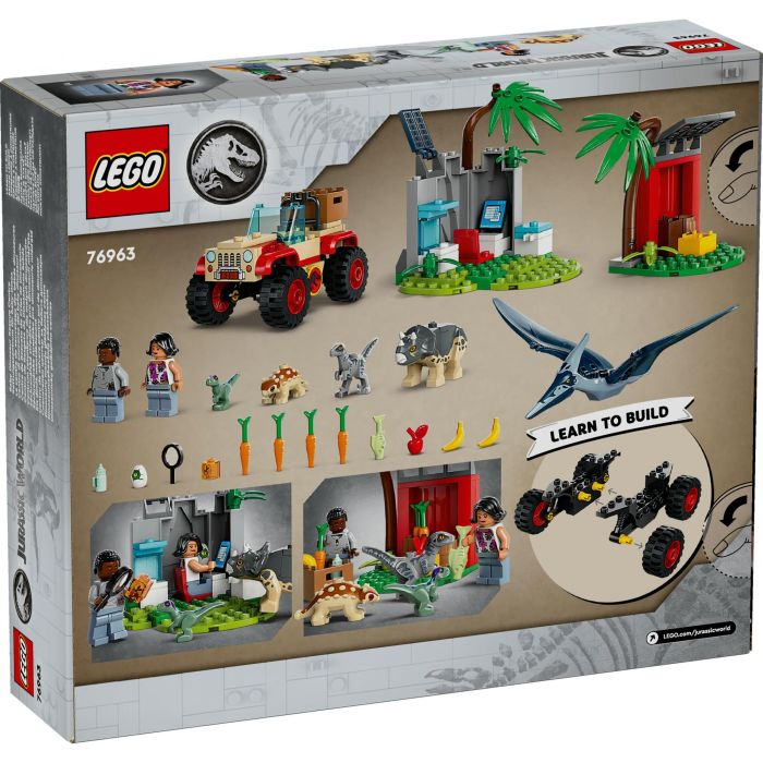 LEGO 76963 Jurassic World Centro de Rescate de Bebés Dinosaurios, Juguete con Figuras de Triceratops y Velociraptor 12 LEGO 76963 Jurassic World Centro de Rescate de Bebés Dinosaurios, Juguete con Figuras de Triceratops y Velociraptor 12