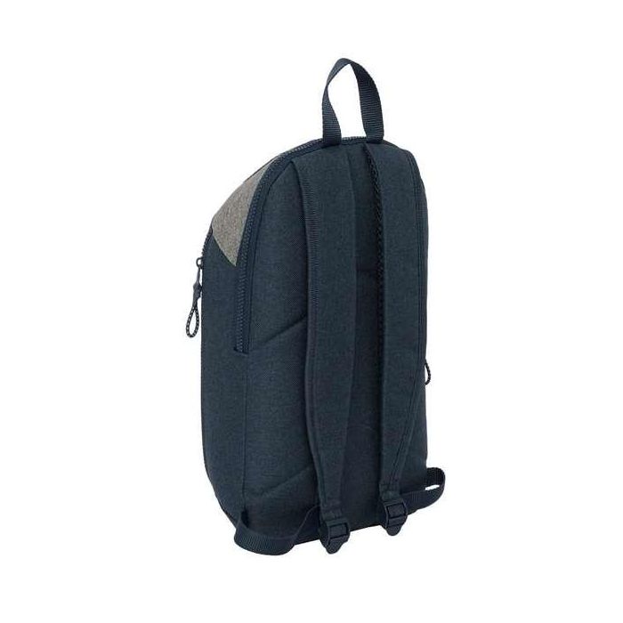 Mini Mochila Safta Con Cremallera Vertical Kappa Dark Navy 100x220x390 mm Mini Mochila Safta Con Cremallera Vertical Kappa Dark Navy 100x220x390 mm