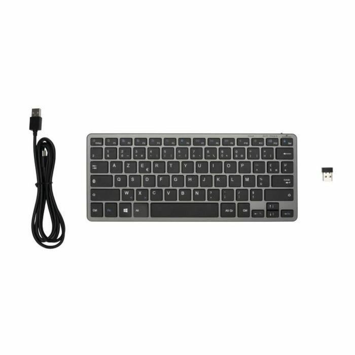 Bluestork BLU3760162067750 Teclado TKL Bluetooth 2.4Ghz para PC Gris y Negro 1