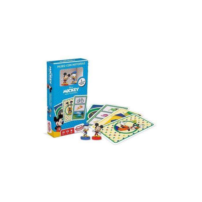 Juego Cartamundi Shuffle Plus Figurine Mickey (Paseo Con Historias Mickey Y Donald)