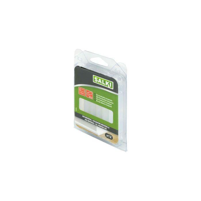 Barras de cola termofusible Salki 430356 Universal Ø 12 x 95 mm Transparente 125 g (12 Unidades) 2 Barras de cola termofusible Salki 430356 Universal Ø 12 x 95 mm Transparente 125 g (12 Unidades) 2