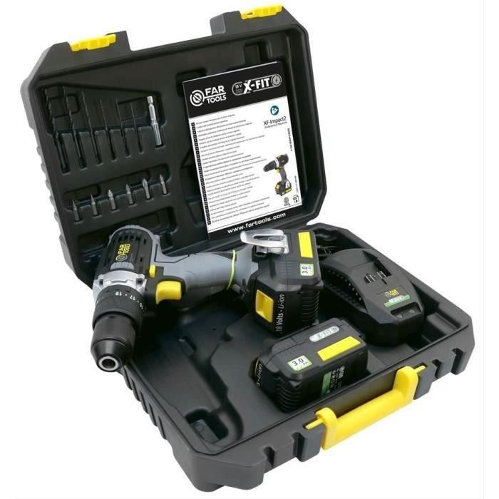 FARTOOLS X-FIT - TALADRO INALÁMBRICO XF-IMPACT 18V - con baterías y cargador - 216001 5 FARTOOLS X-FIT - TALADRO INALÁMBRICO XF-IMPACT 18V - con baterías y cargador - 216001 5