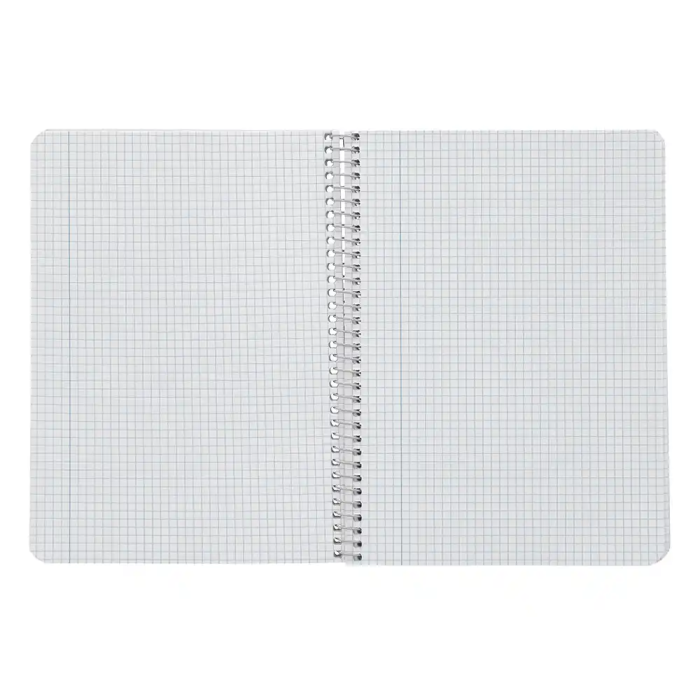 Liderpapel Cuaderno espiral A5 Witty tapa dura 80 hojas 90gr cuadro 4mm con margen color verde 6