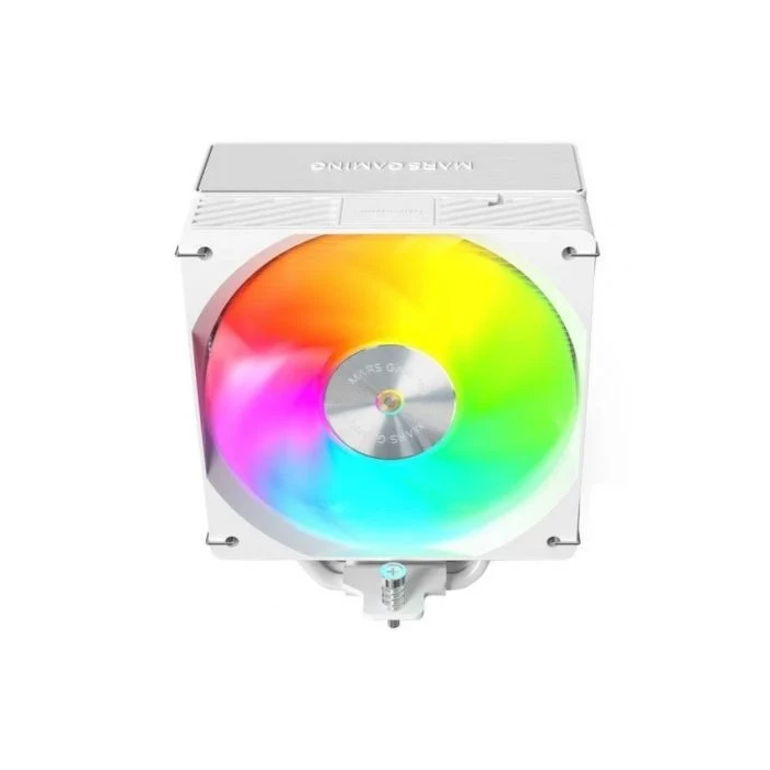Mars Gaming MCPUX5ARGBW Ventilador Disipador CPU Blanco ARGB PWM 120mm TDP 280W