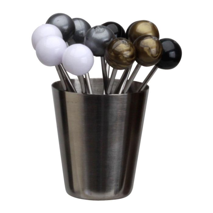 Cook Concept Juego De 12 Pinchos Con Recipiente Table En Fête Acero Inoxidable 0 Cook Concept Juego De 12 Pinchos Con Recipiente Table En Fête Acero Inoxidable 0