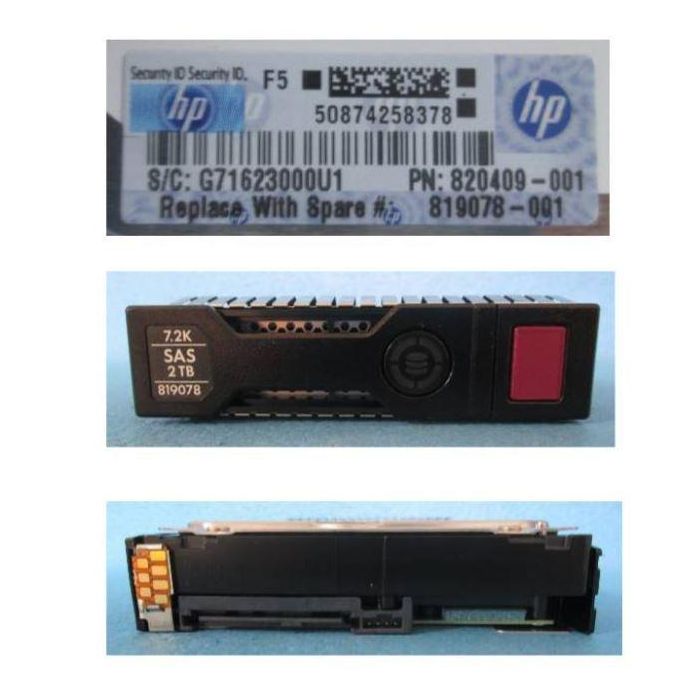 Hewlett Packard Enterprise 2TB, SAS, 3.5" 1