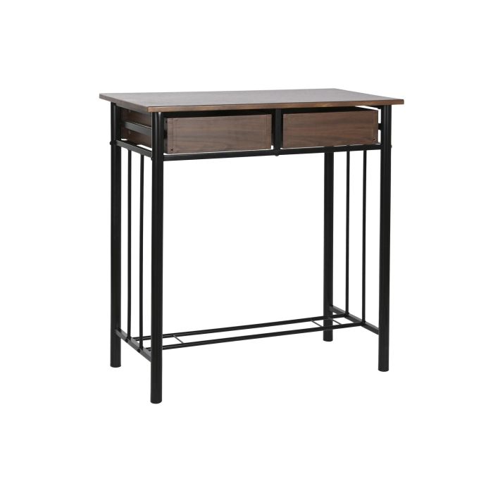 DKD Home Decor Mesa Negro Marron Metal MDF 50 x 84 x 80 cm Set de 3 7 DKD Home Decor Mesa Negro Marron Metal MDF 50 x 84 x 80 cm Set de 3 7