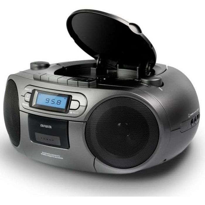 Radio Cassette Aiwa BBTC-550MG Bluetooth Gris 8 Radio Cassette Aiwa BBTC-550MG Bluetooth Gris 8