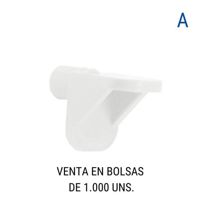 Herrajes Alk Pivote Estante Tunez Blanco (1.000U)
