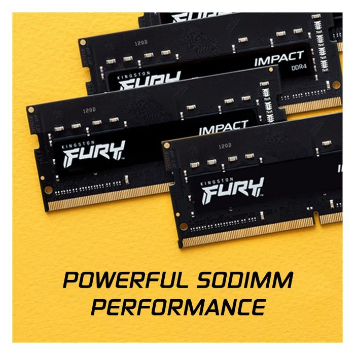 Kingston Memoria RAM FURY Impact 32GB DDR4 3200MHz CL20 SODIMM para Portátil