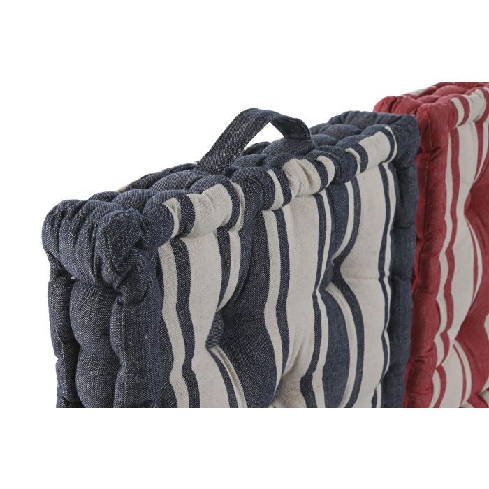 Cojin Atlantico DKD Home Decor Rojo Azul 40 x 7 x 40 cm (4 Unidades) 1 Cojin Atlantico DKD Home Decor Rojo Azul 40 x 7 x 40 cm (4 Unidades) 1