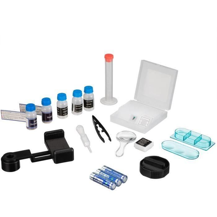 Bresser BRE8851300WXH000 Microscopio Óptico Junior 40x-640x, con Iluminación LED, Kit Completo de Experimentación, Azul 4 Bresser BRE8851300WXH000 Microscopio Óptico Junior 40x-640x, con Iluminación LED, Kit Completo de Experimentación, Azul 4