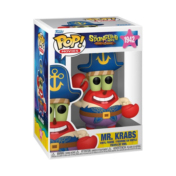 Funko POP Figura Bob Esponja Una Nueva Aventura Pirata Mr. Krabs Vinilo 1