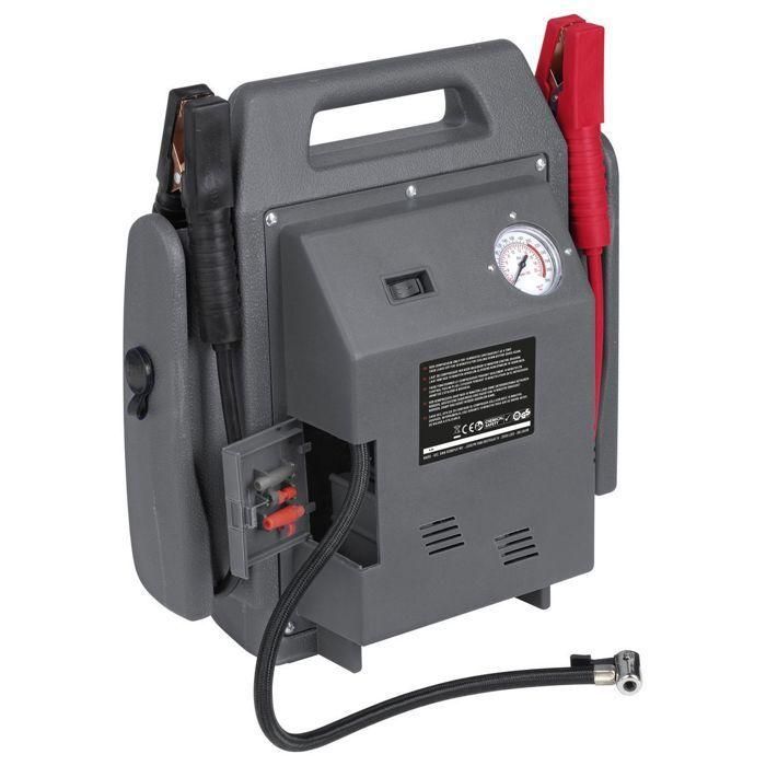 Powerplus POWE80090 Fuente de Alimentación 4 en 1: Arrancador, Compresor, Luz Emergencia/Trabajo y Toma 12V, 6 Ah, Protección Sobrecarga 2 Powerplus POWE80090 Fuente de Alimentación 4 en 1: Arrancador, Compresor, Luz Emergencia/Trabajo y Toma 12V, 6 Ah, Protección Sobrecarga 2