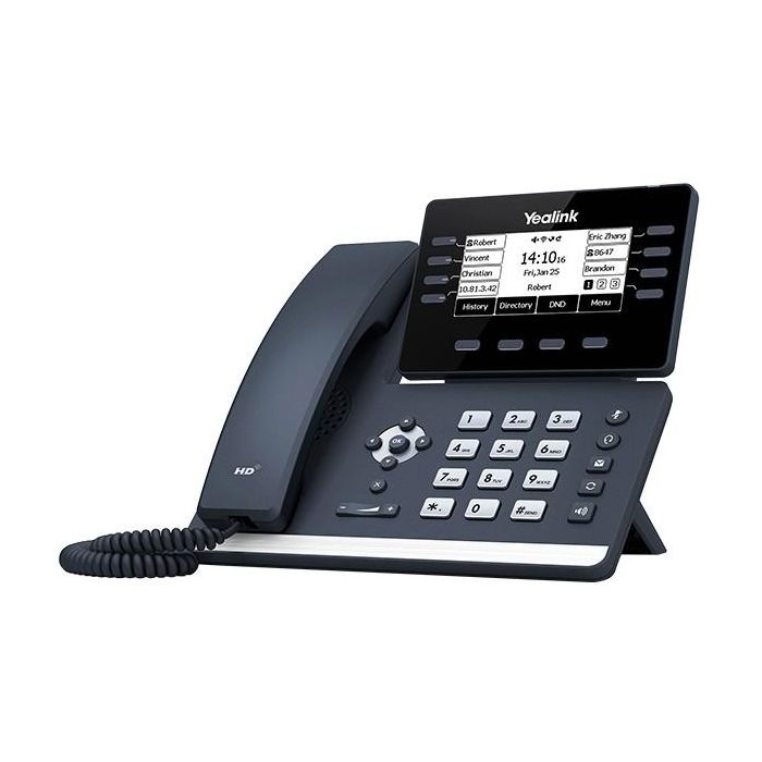 Yealink SIP-T53W Teléfono VoIP IP Gris con Cable y WiFi/Bluetooth, 8 Líneas, Pantalla 3.7" LCD, Montaje Escritorio/Pared 1 Yealink SIP-T53W Teléfono VoIP IP Gris con Cable y WiFi/Bluetooth, 8 Líneas, Pantalla 3.7" LCD, Montaje Escritorio/Pared 1