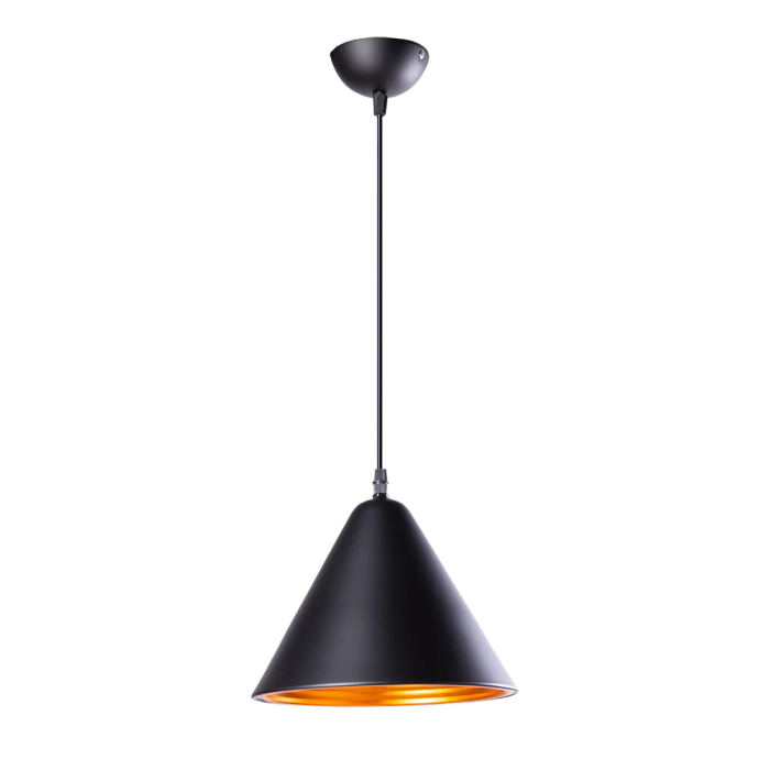 Lámpara Colgante "Julianna" Estilo Nórdico Vintage Aluminio Negro [SKD-P026-B]