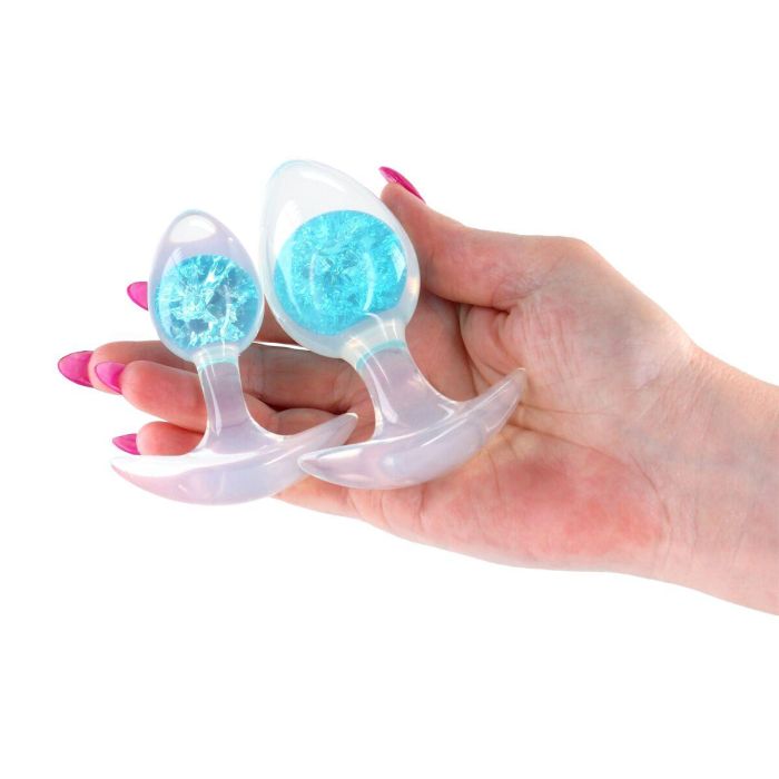 Plug Anal NS Novelties Glams Azul 2 Piezas (7 cm) (8 cm) 3 Plug Anal NS Novelties Glams Azul 2 Piezas (7 cm) (8 cm) 3