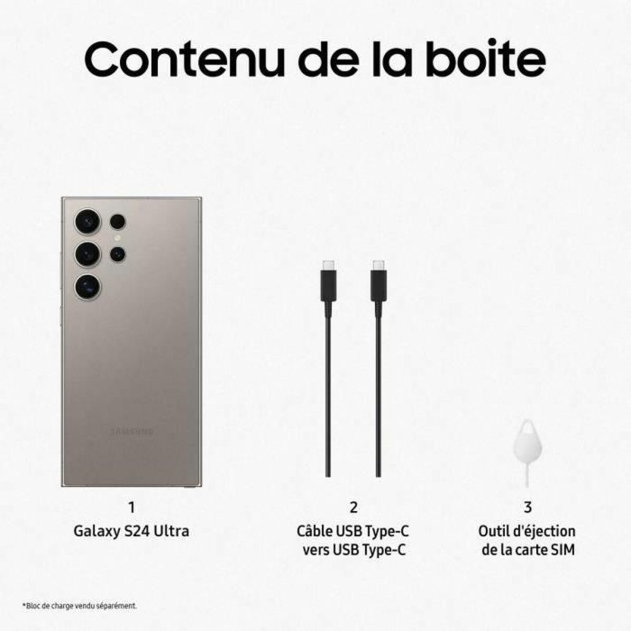 Smartphone Samsung Galaxy S24 Ultra 6,8" 12 GB RAM 256 GB Gris 1 Smartphone Samsung Galaxy S24 Ultra 6,8" 12 GB RAM 256 GB Gris 1