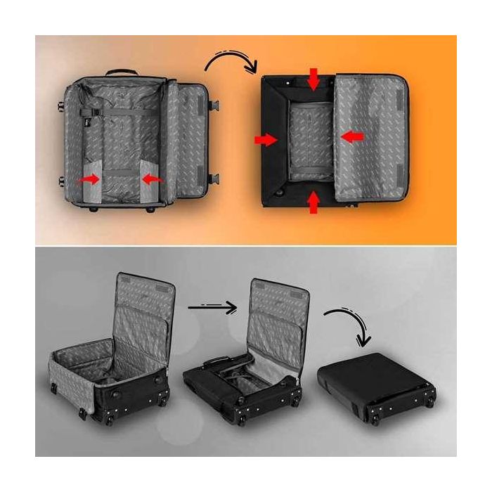 Karactermania Maleta de Cabina Plegable Mickey Mouse Surprise Negra Poliéster 35x20x55 cm 6