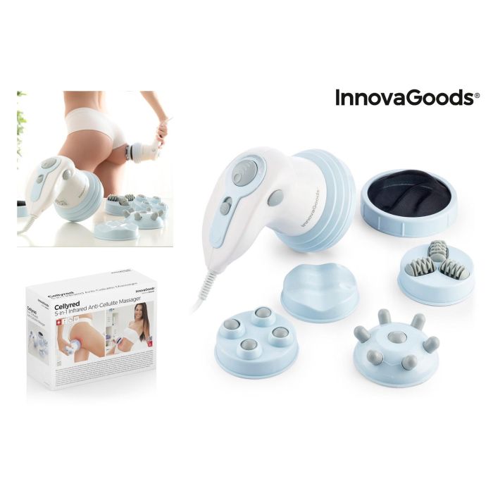 Masajeador Anticelulítico Vibratorio con Infrarrojos 5 en 1 Cellyred InnovaGoods 0 Masajeador Anticelulítico Vibratorio con Infrarrojos 5 en 1 Cellyred InnovaGoods 0