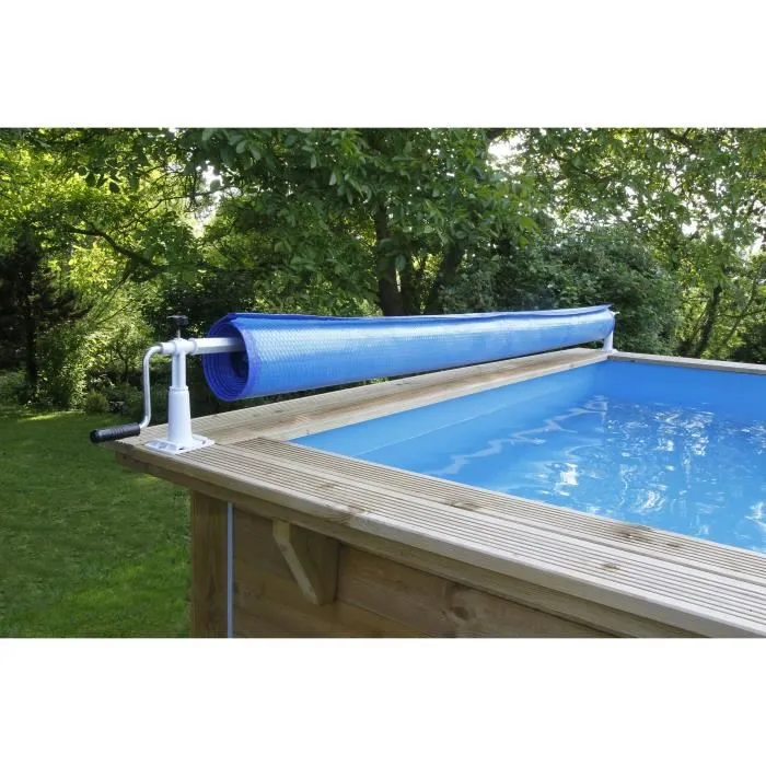 Ubbink Carrete de lona extraíble para piscinas con manivela de aluminio y kit de tubos 0 Ubbink Carrete de lona extraíble para piscinas con manivela de aluminio y kit de tubos 0