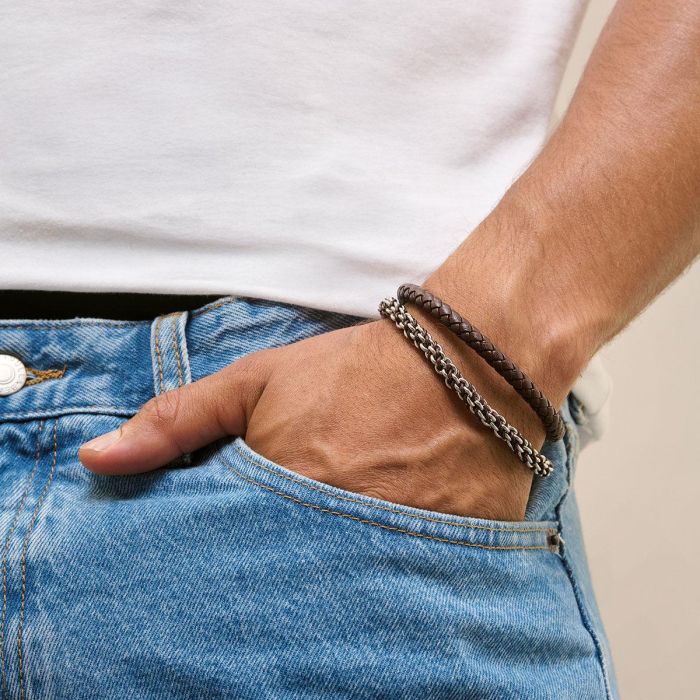 Pulsera Hombre Radiant RH000333 Marrón 1 Pulsera Hombre Radiant RH000333 Marrón 1