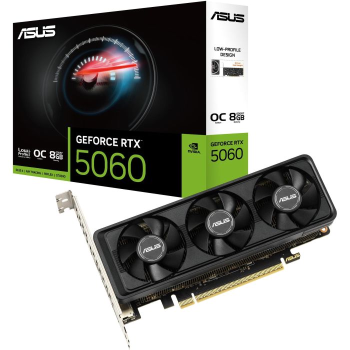 ASUS RTX5060-O8G-LP-BRK GeForce RTX 5060 OC 8GB GDDR7 2xHDMI 1xDP Perfil Bajo 10