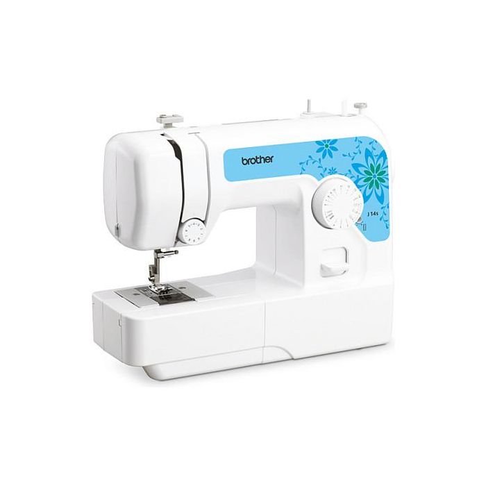Brother J14s Máquina de coser mecánica automática de 14 programas, color blanco 1