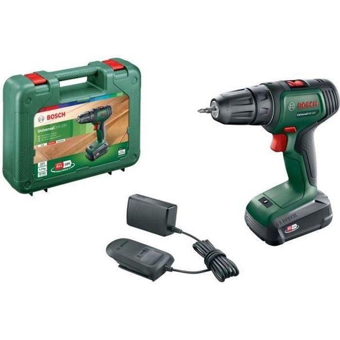 Taladro atornillador inalámbrico Bosch UniversalDrill 18 V (caja 1 batería 1.5Ah) Taladro atornillador inalámbrico Bosch UniversalDrill 18 V (caja 1 batería 1.5Ah)