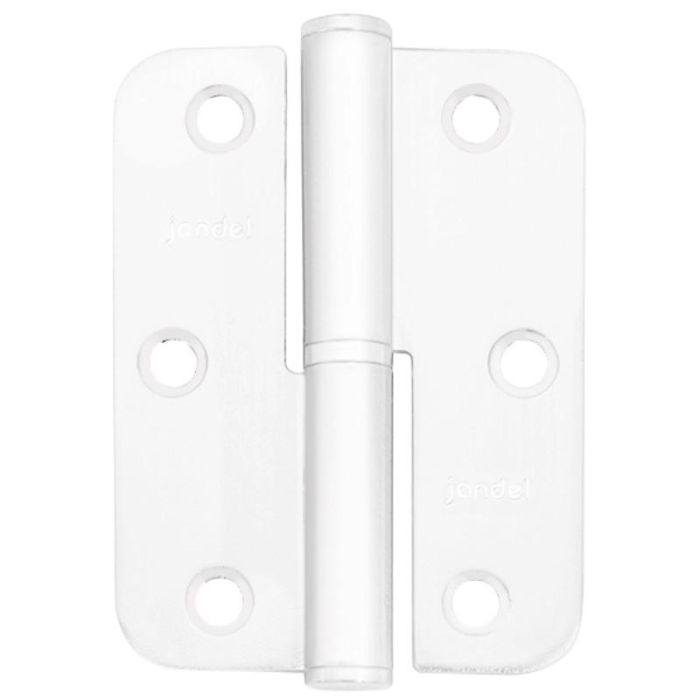 Pernio Canto Redondo 90-65-2,5 Blanco/Laton  Izquierda/Derecha Mano Derecha Acabado Blanco Jandel (10 Unidades) 1