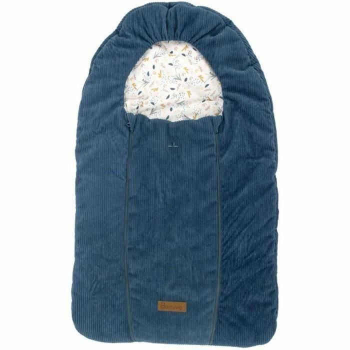 Domiva Nido para Bebé 80 cm Indigo Colección SOBRE EL AGUA. Reductor de Cuna con Colores Vintage, Personajes Entrañables y Materiales Auténticos.