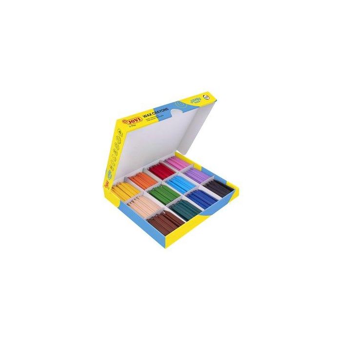 Jovi Ceras Jovicolor Triwax 82 mm, Colores Surtidos, Caja Económica 300U