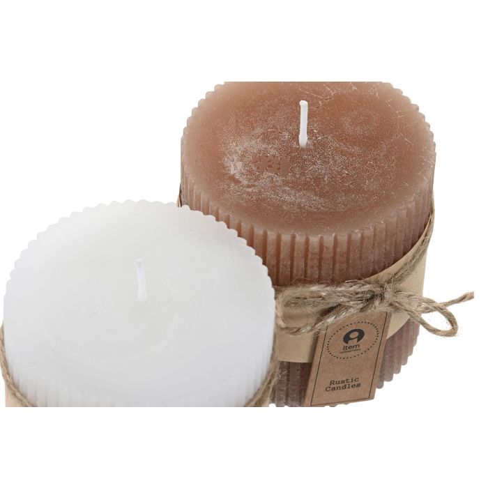 Vela Navidad Alpina DKD Home Decor Blanco Marron 7 x 7 x 7 cm (12 Unidades) 2 Vela Navidad Alpina DKD Home Decor Blanco Marron 7 x 7 x 7 cm (12 Unidades) 2