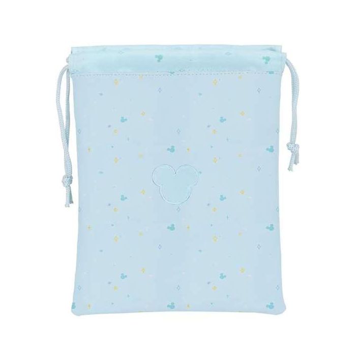 Safta Saquito Merienda Mickey Mouse Baby Azul Claro PU 3 Años 5