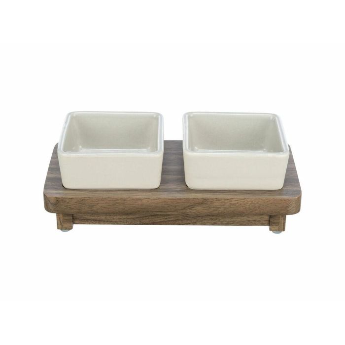 Comedero para Perro Trixie CityStyle Marrón Gris Cerámica Silicona Madera MDF 2 x 400 ml 0 Comedero para Perro Trixie CityStyle Marrón Gris Cerámica Silicona Madera MDF 2 x 400 ml 0