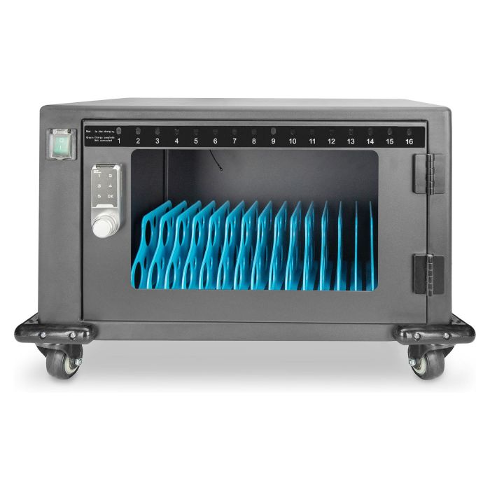 Digitus Armario de Carga Móvil para 16 Tablets hasta 13 Pulgadas, USB-A 10