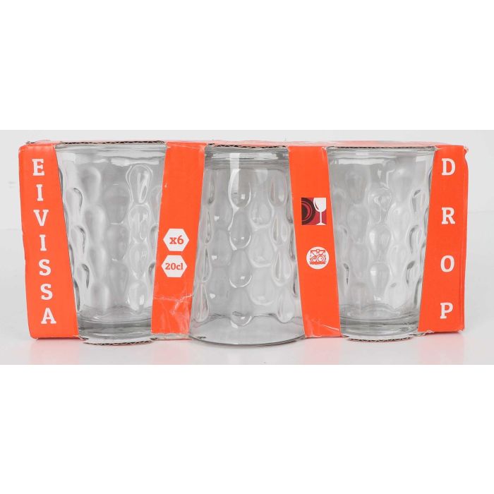 Set 6 Vasos 200Cc Eivissa "Drop" (8 Cajas) 1