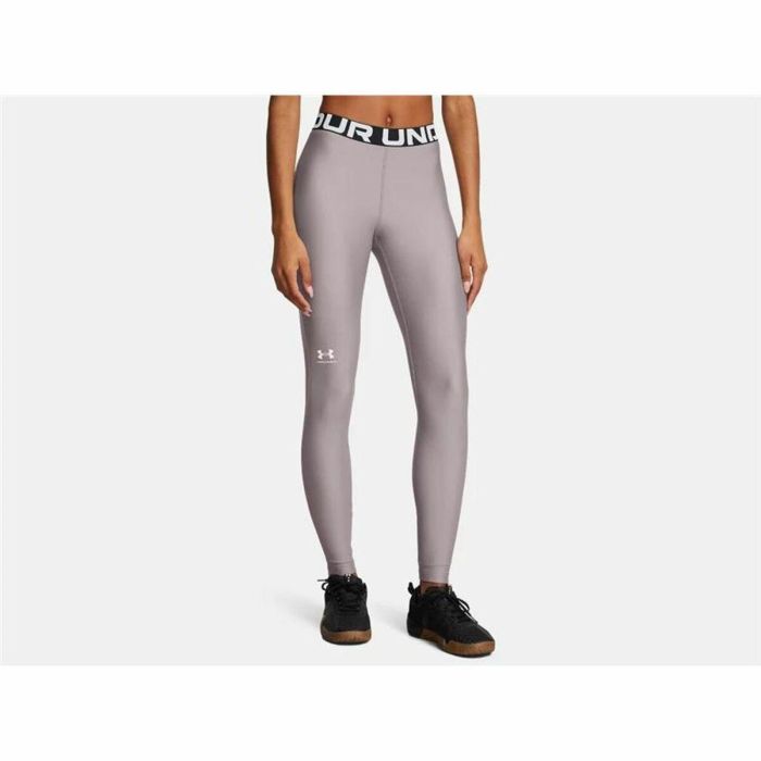 Mallas Deportivas de Mujer Under Armour Hg Authentics Gris Blanco 2