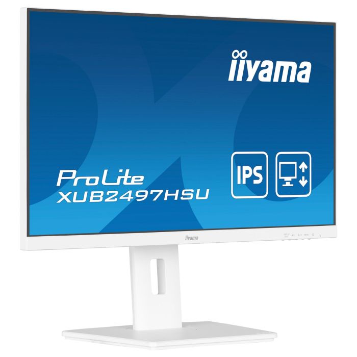 iiyama ProLite XUB2497HSU-W2 Monitor 23.8 Pulgadas Full HD IPS 1ms 100Hz HDMI DisplayPort USB VESA Altura Ajustable Blanco 8