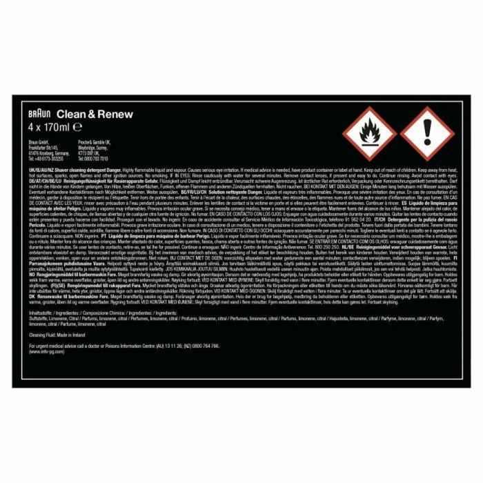 Braun BRA1710895498711 Cartucho de limpieza Recambios CCR4 Clean & Renew Para estación SmartCare - Paquete de 4 1 Braun BRA1710895498711 Cartucho de limpieza Recambios CCR4 Clean & Renew Para estación SmartCare - Paquete de 4 1