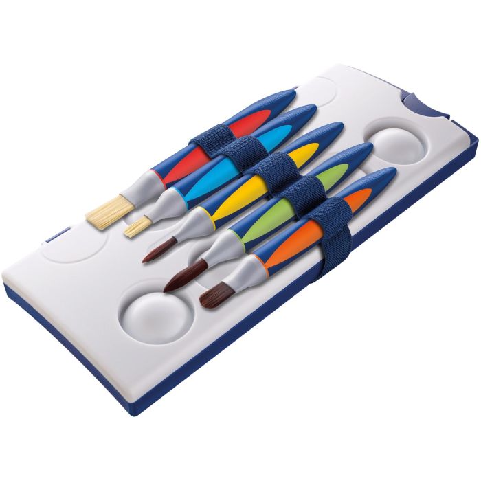 Pelikan Schulpinsel griffix Starter Set 5er 6 Pelikan Schulpinsel griffix Starter Set 5er 6