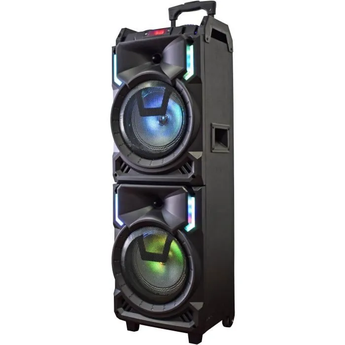 Inovalley MS01XXL Trolley Altavoz Karaoke Bluetooth 800W con Pantalla LED USB Micro SD Auxiliar 2