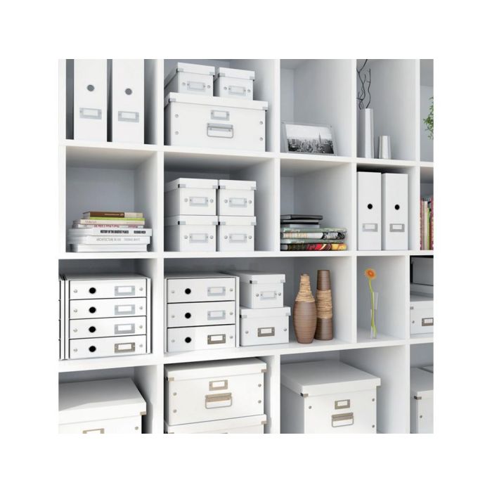 Caja Almacenamiento Leitz Click & Store Cubica Grande Color Blanco 320x360x310 mm 8