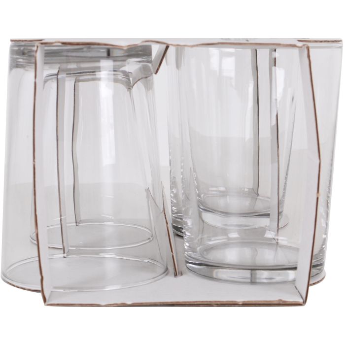 LAV Set de 4 Vasos de Sidra con Capacidad de 510 cl, Modelo Ek Bdg392Cs Best Offer, Medidas Ø 9 x 12 cm, Peso 14.83 kg (12 Cajas)