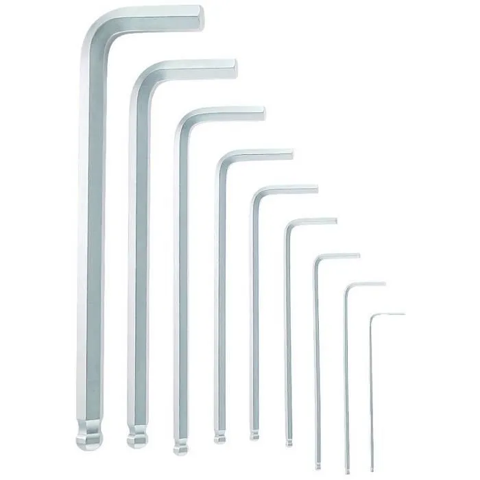 Bosch Professional BOS4059952512525 Juego de 9 llaves macho para tornillos con hexágono interior 2