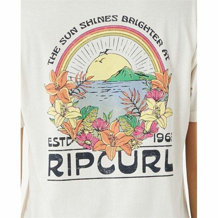 Camiseta de Manga Corta Rip Curl Sun Relaxed Blanco S 1 Camiseta de Manga Corta Rip Curl Sun Relaxed Blanco S 1