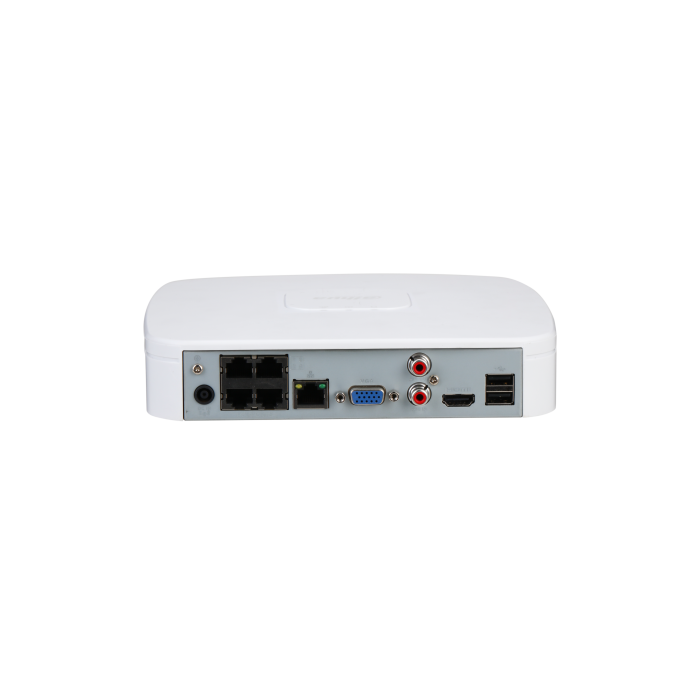 Dahua (DHI-NVR2104-P-4KS3) Grabador IP 4 Canales PoE 4K con Inteligencia Artificial Lite Blanco