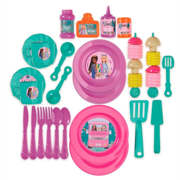 Barbie 00926 Maletín Glamping de Camping y Barbacoa Picnic para Muñecas Barbie. Incluye más de 20 Accesorios 1 Barbie 00926 Maletín Glamping de Camping y Barbacoa Picnic para Muñecas Barbie. Incluye más de 20 Accesorios 1